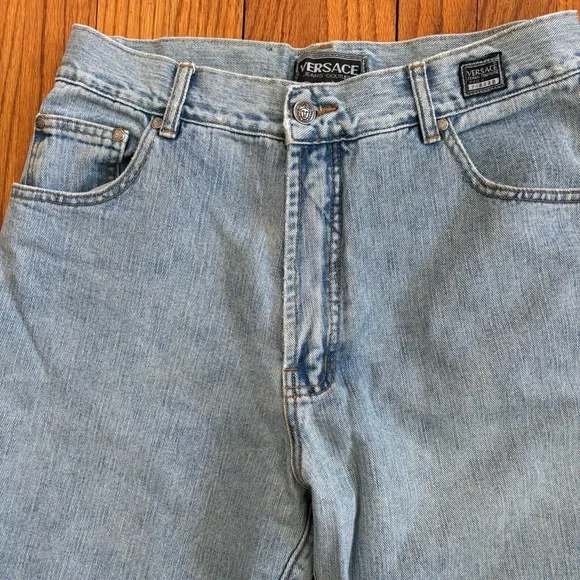 Versace Jeans Couture Men's Denim Pants Size 30” Light Wash, Medusa Head - Picture 2 of 15